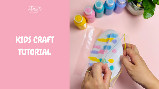 Kids Craft Tutorial-Easter Egg Card Mess-Free Painting Banner
