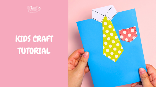 Preschool Father’s Day Craft Tutorial: Easy Shirt and Tie Card Kids Can Create