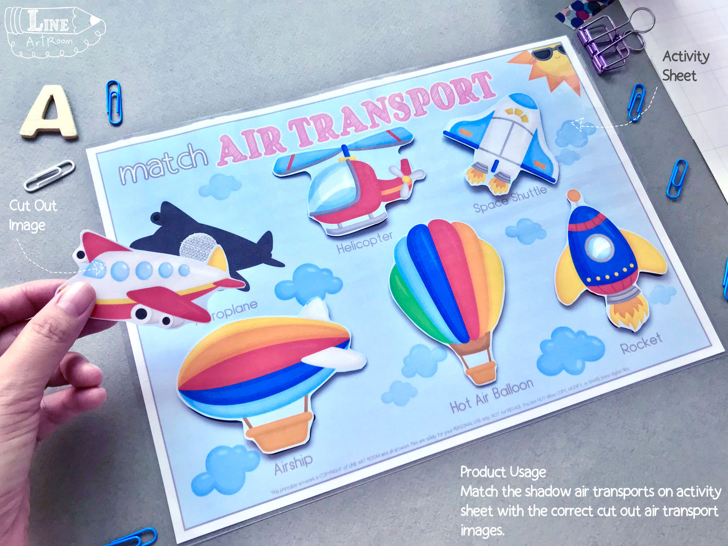 Air Transport Matching & Puzzle Product Usage