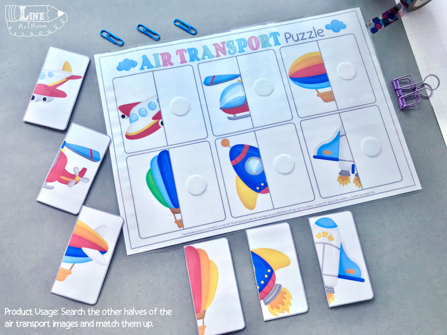 Air Transport Matching & Puzzle Activity 2