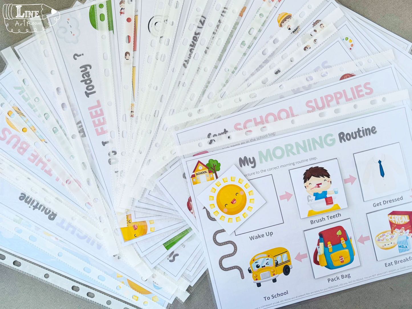 A variety of fun engaging activities of this back to school busy book