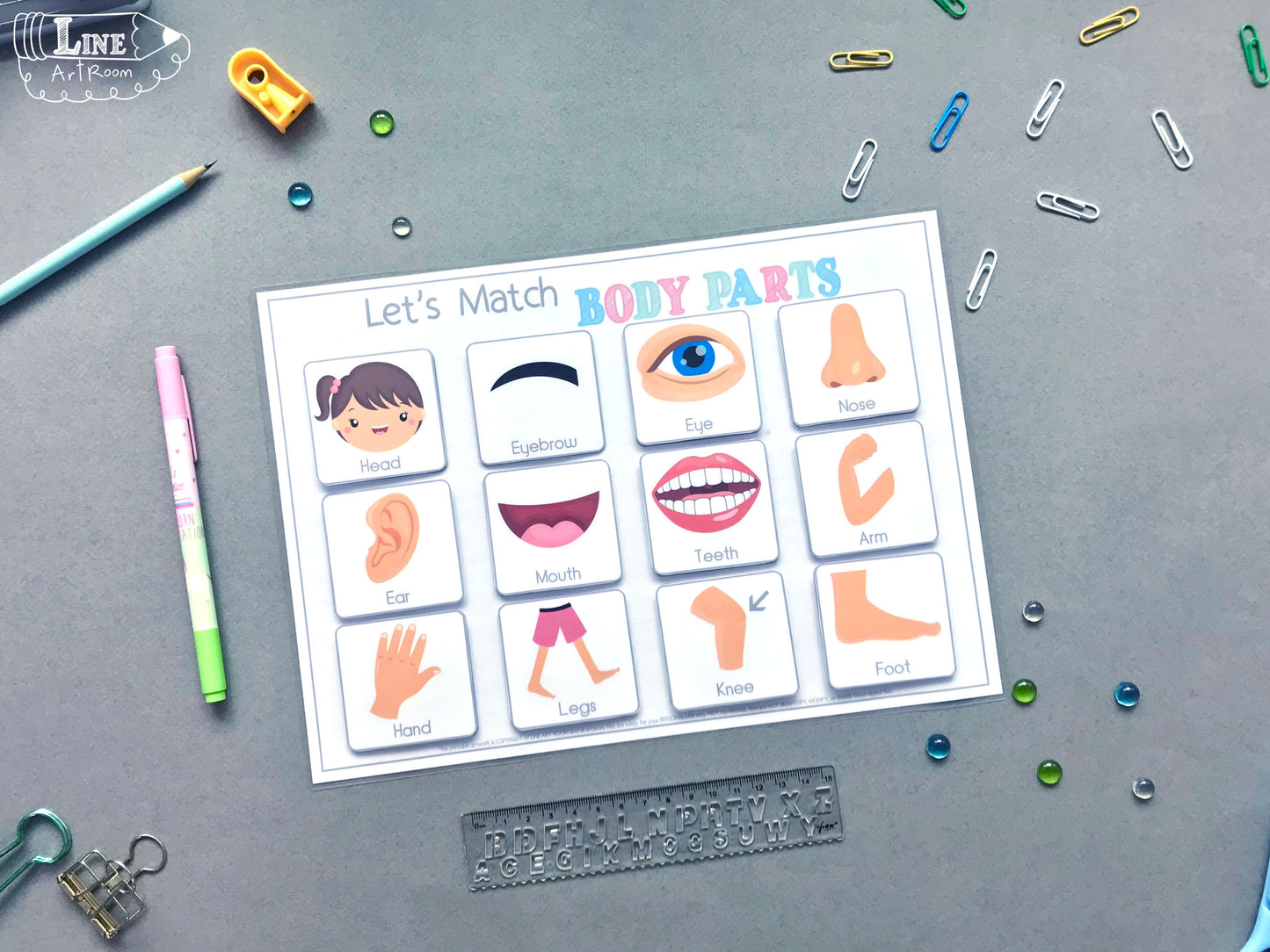 Body Parts Matching Top Angle Overview