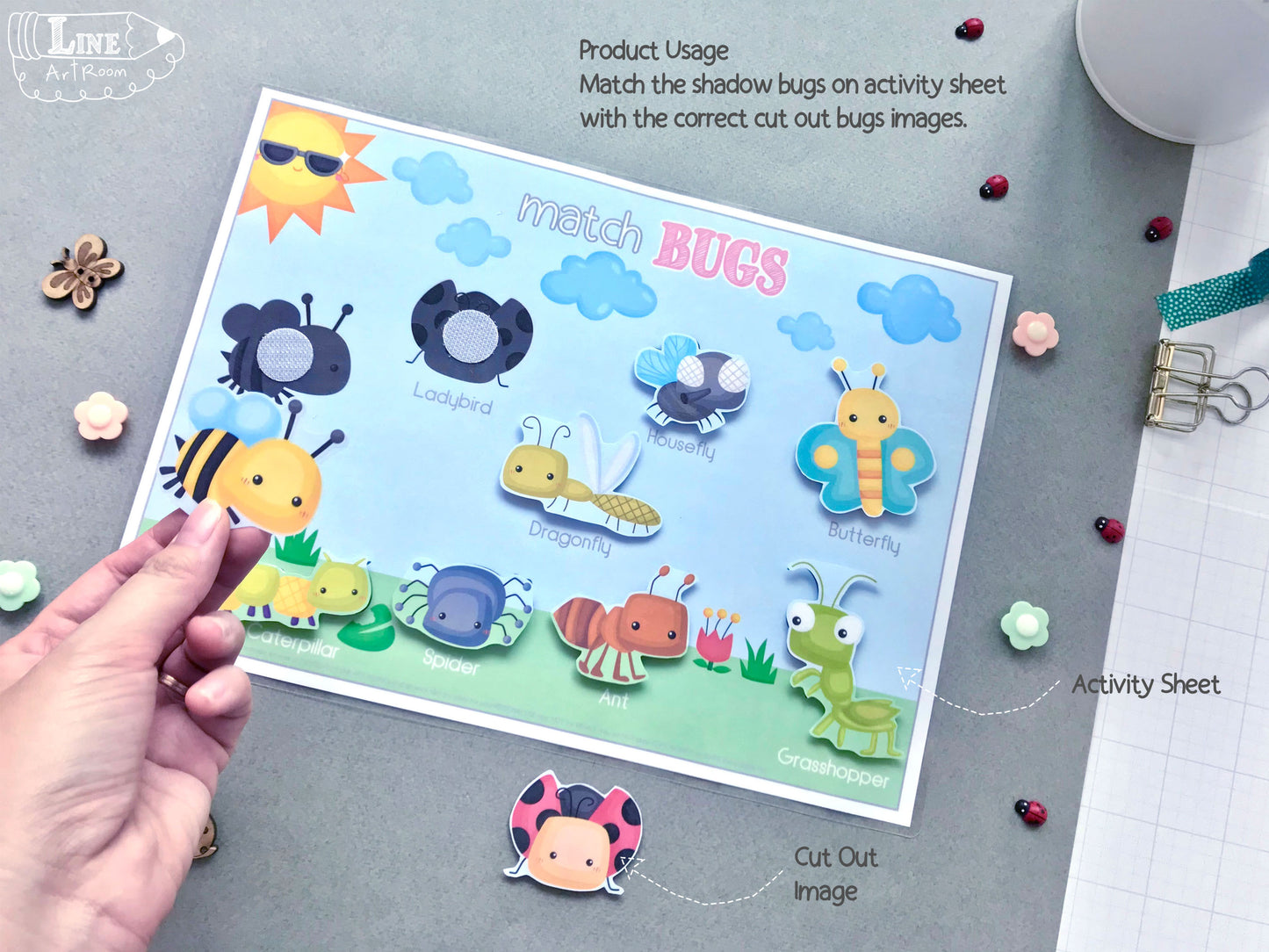 Bugs Matching & Puzzle Product Usage