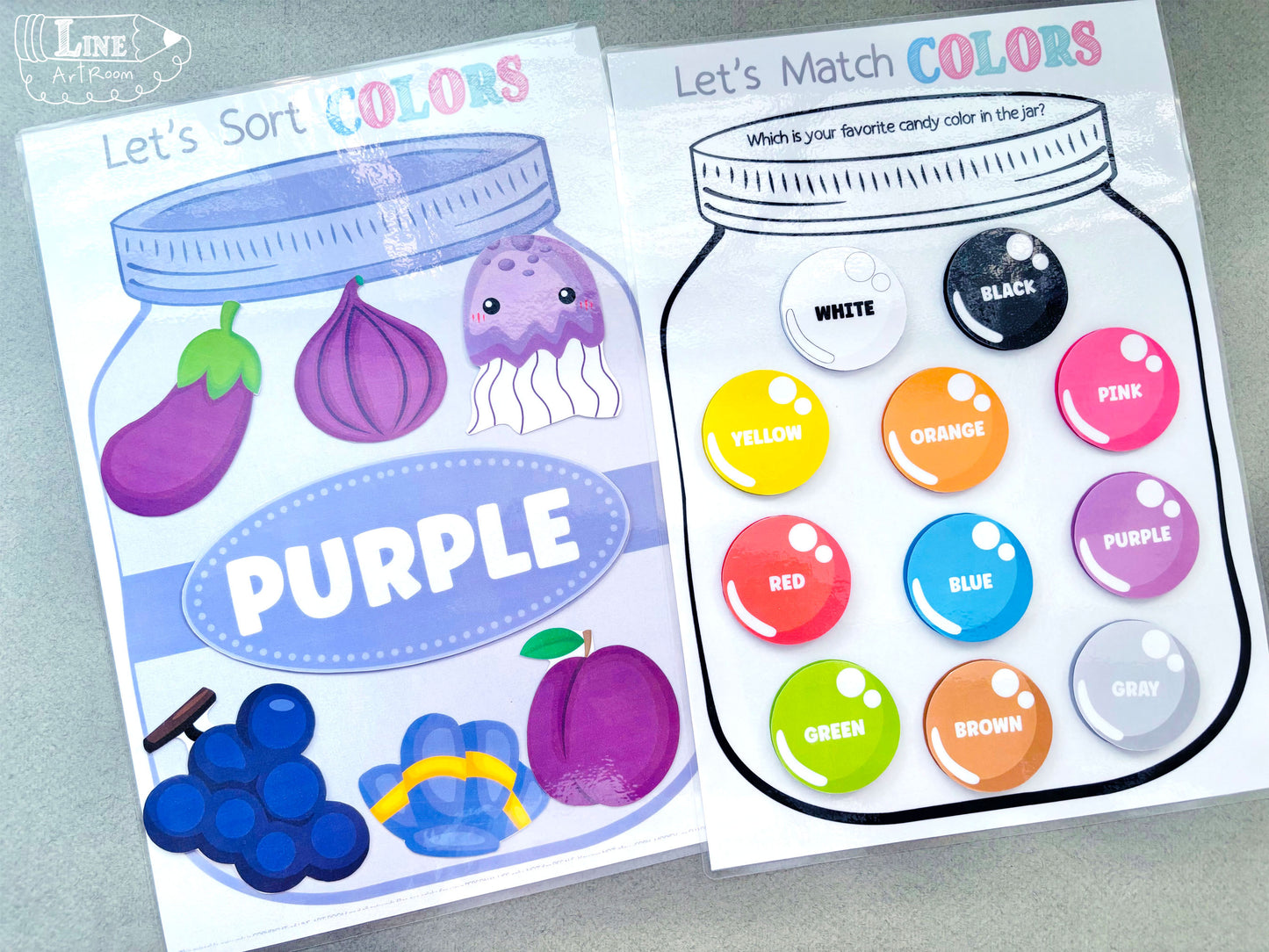 Color Sorting Jar Activity 1