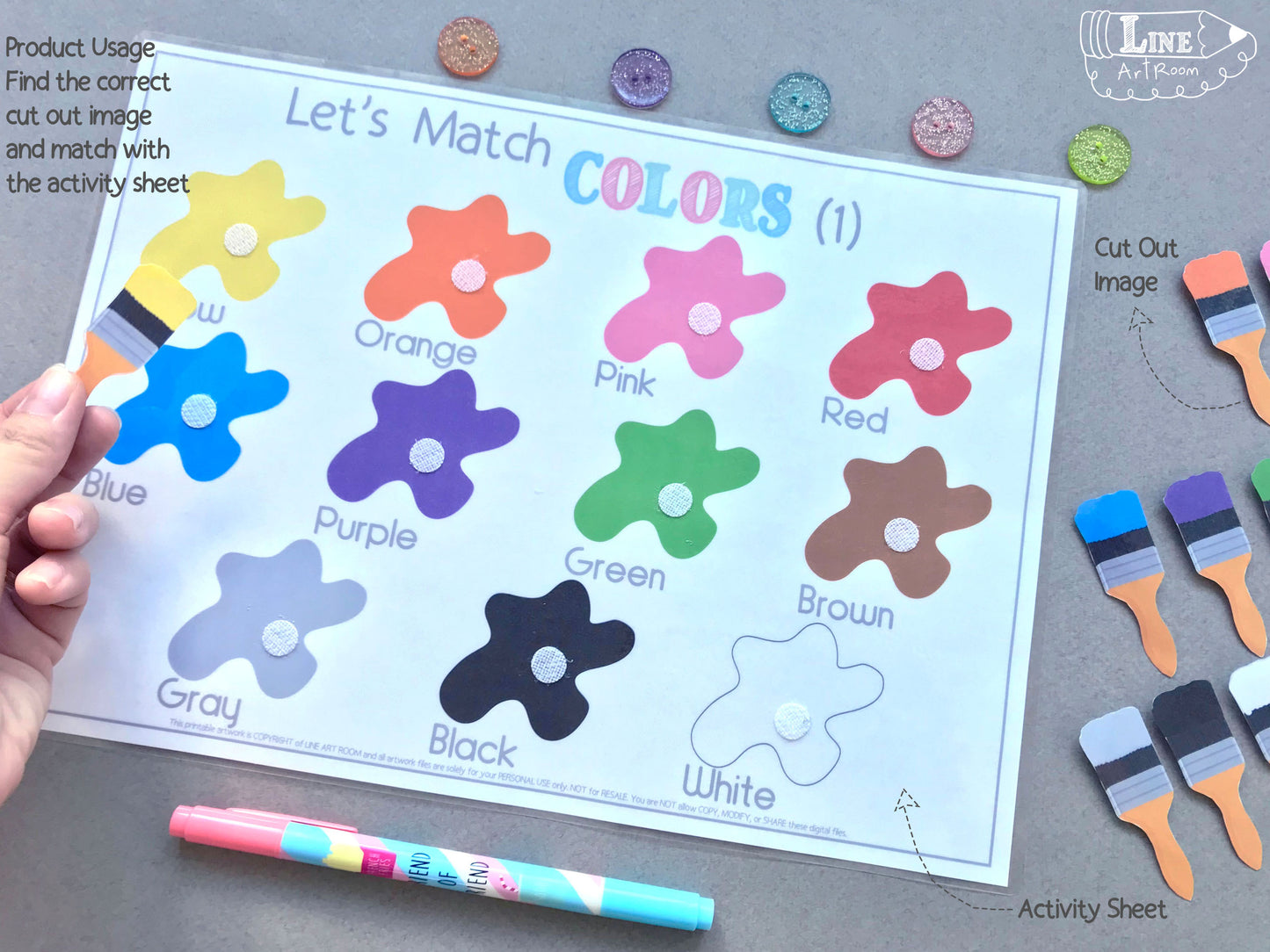 Colors Activities Product Usage