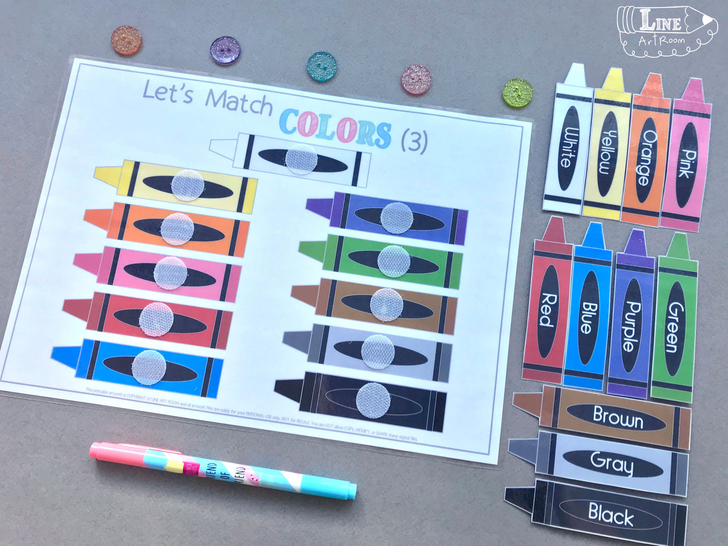 Colors Activities Crayons Activity Sheet