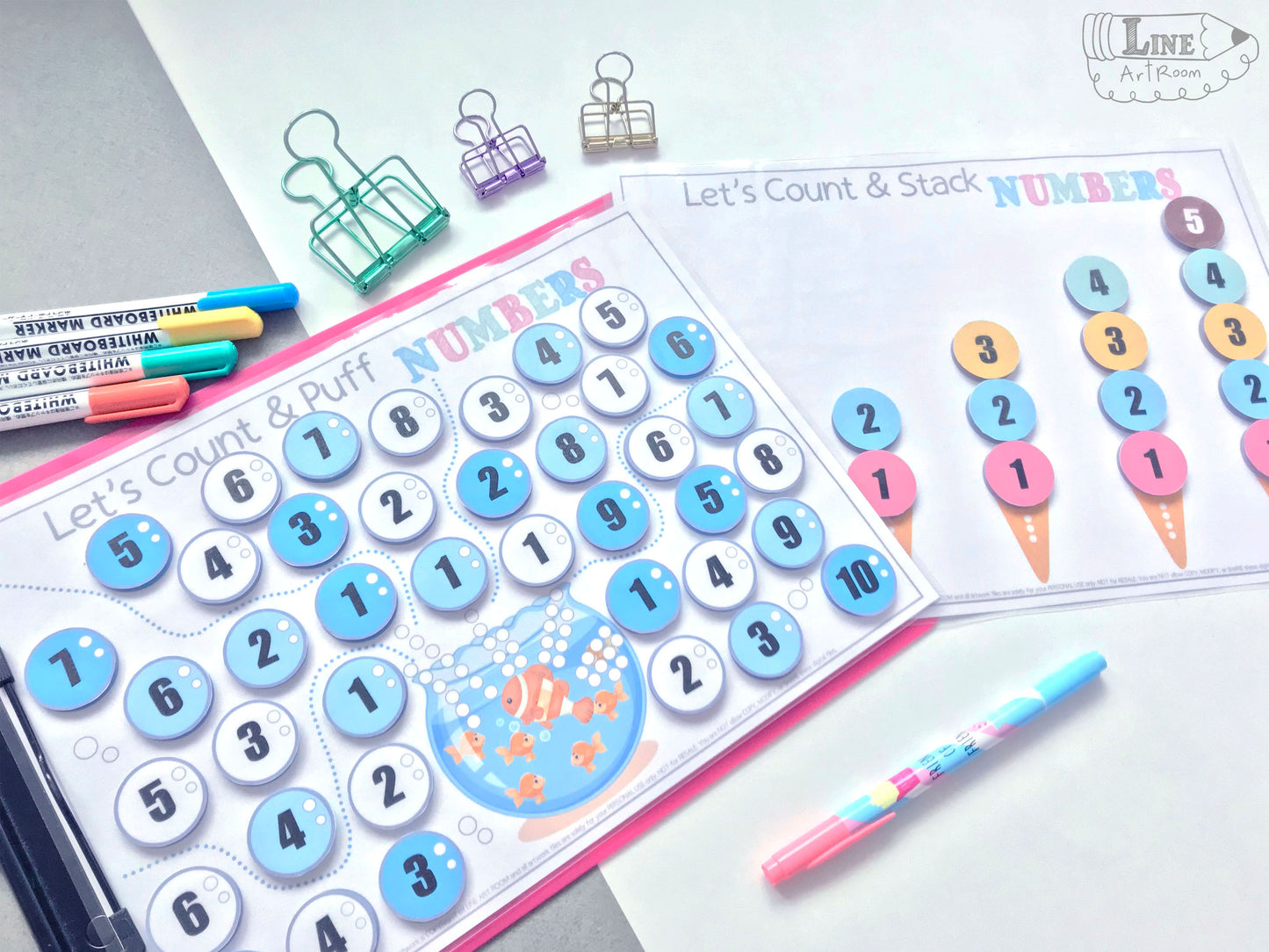 Count Stack Puff Numbers Top Angle Overview