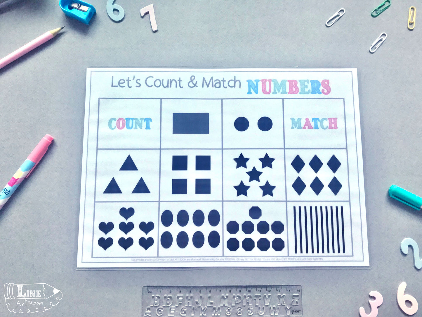 Count Match Numbers Activity 1