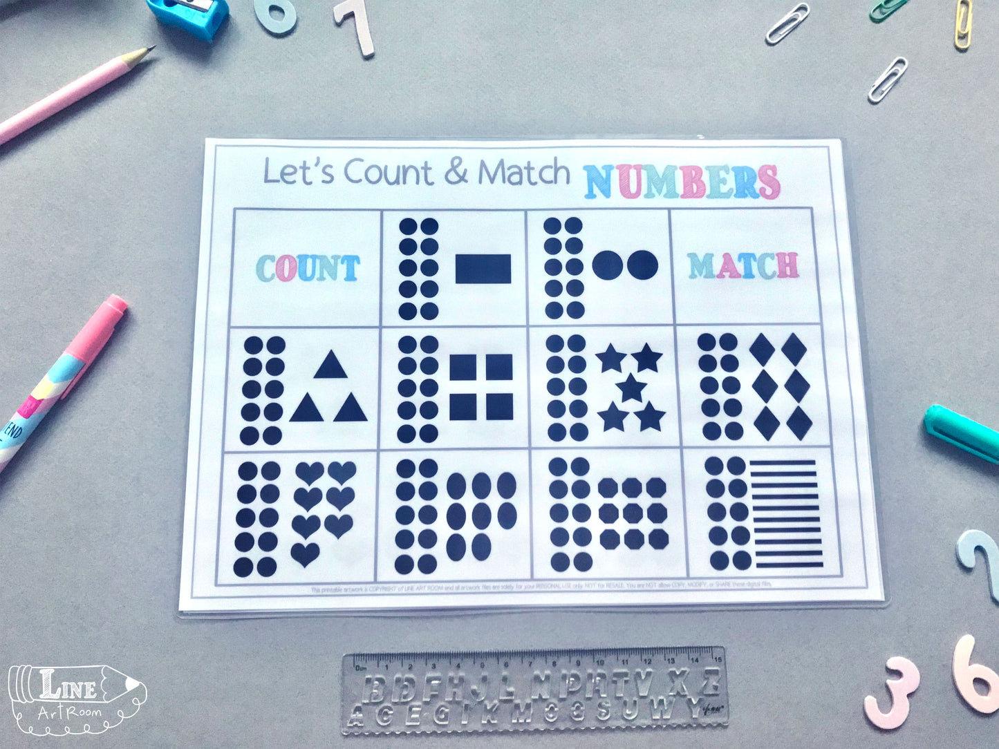 Count Match Numbers Activity 2