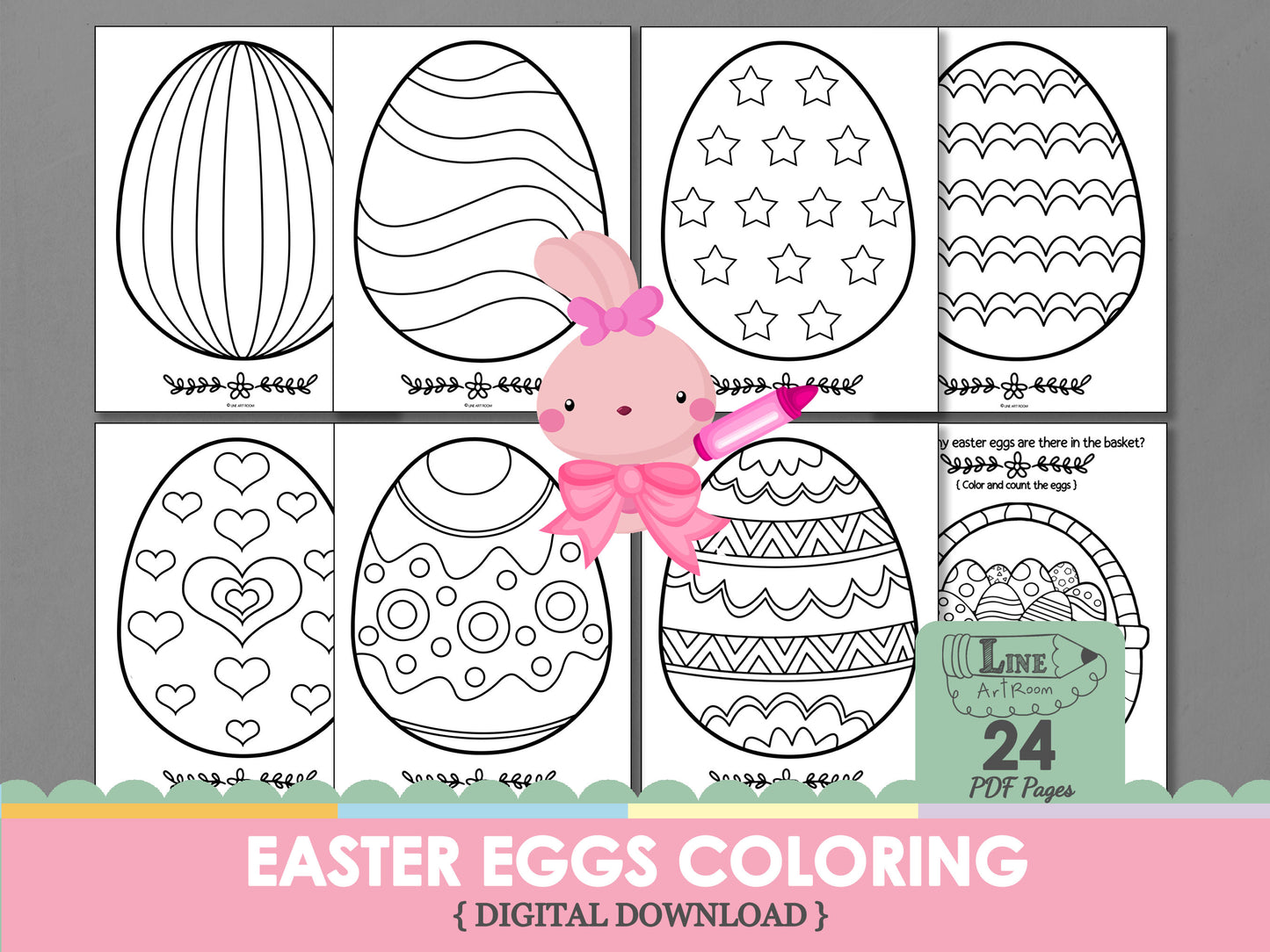 Easter Eggs Coloring Pages Top Overview
