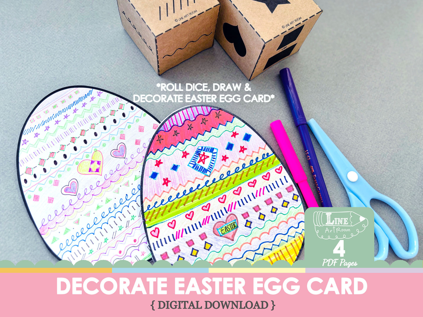 Easter Egg Card Decoration Top Overview