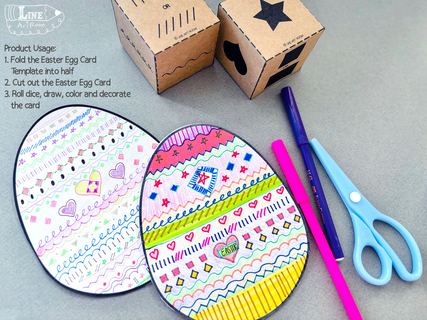 Easter Egg Card Decoration Activity 1