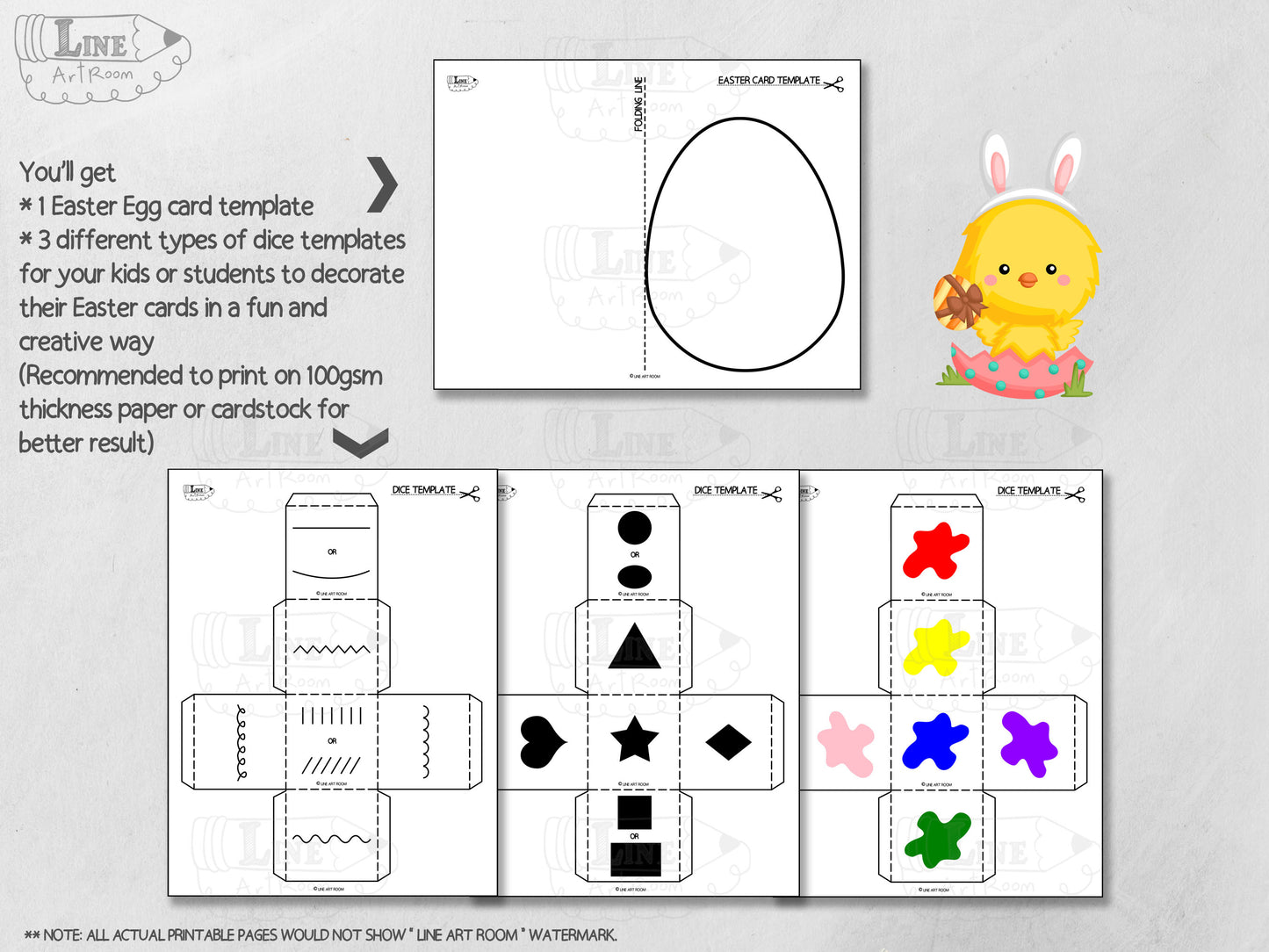 Easter Egg Card Decoration Activity 3