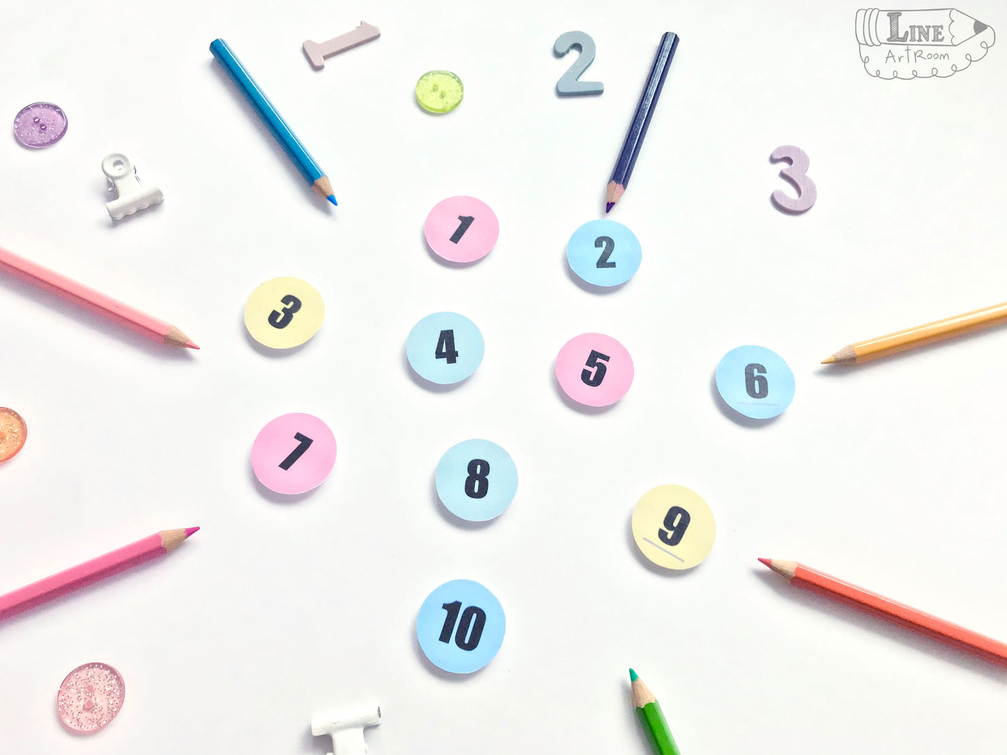 Fingers Counting Activities Cut Out Numbers