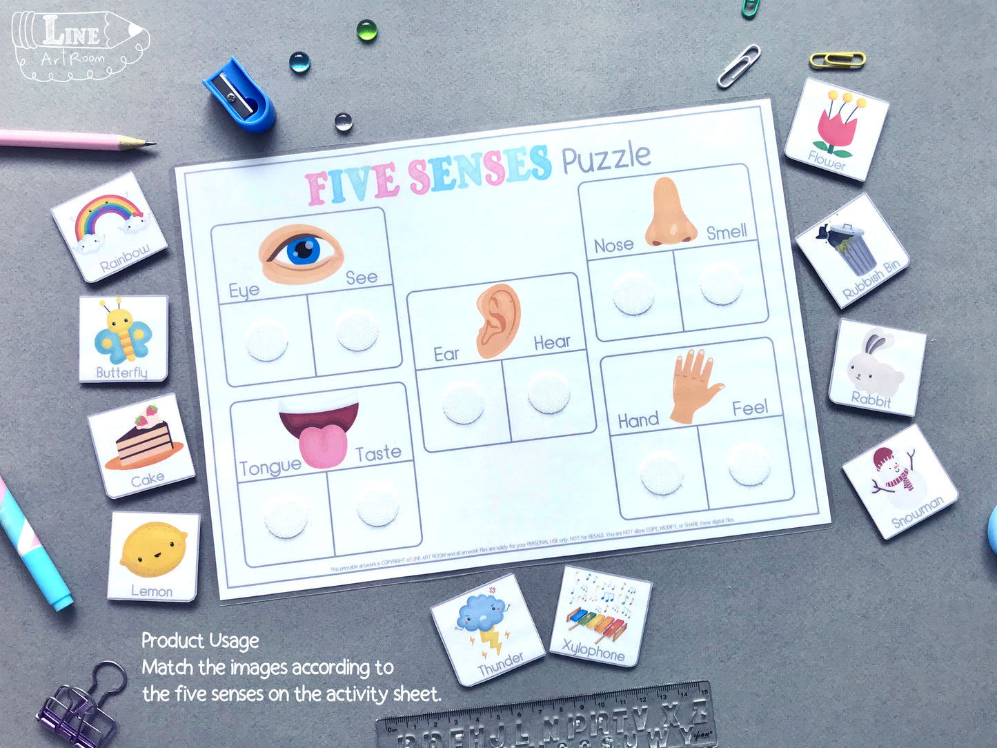 Five Senses Printable Activity 2