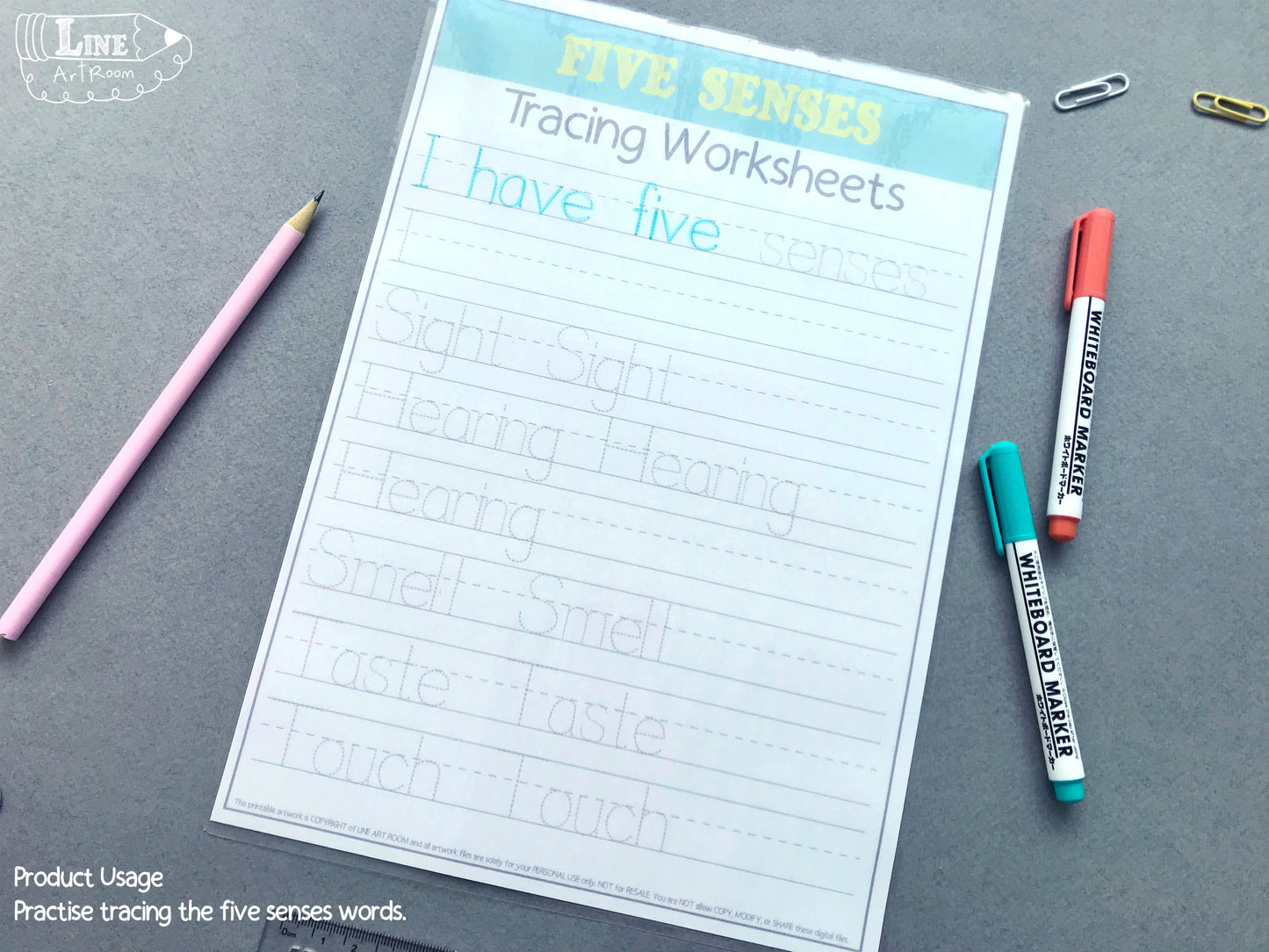 Five Senses Printable Activity 3
