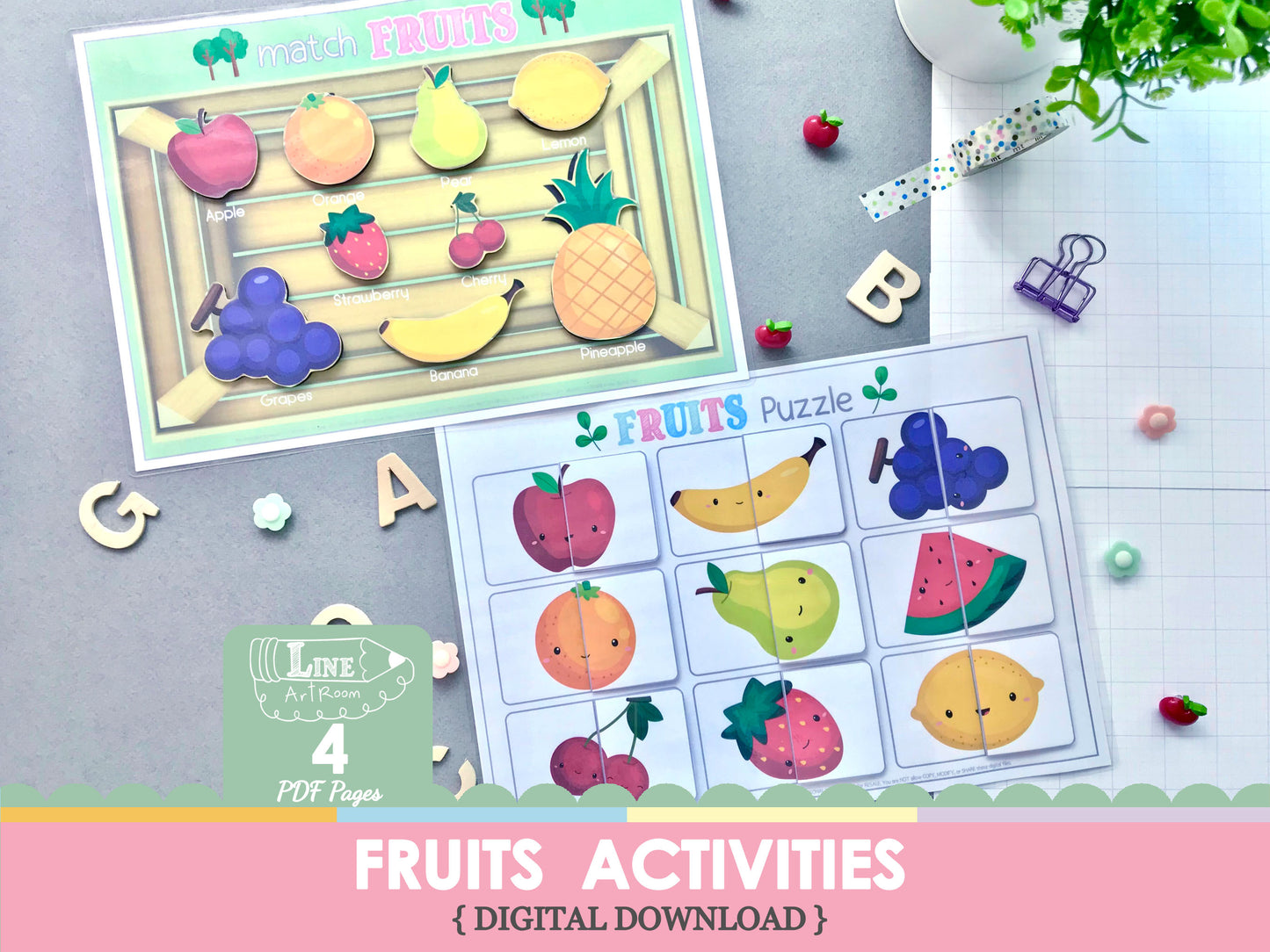Fruits Matching & Puzzle Top Overview
