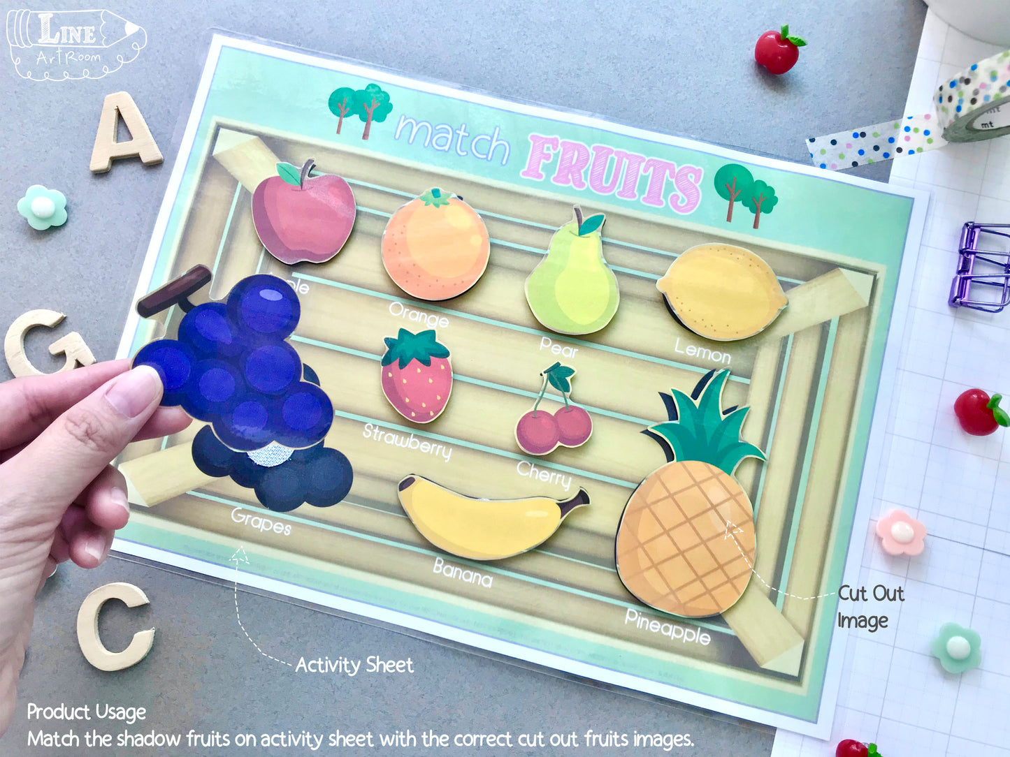 Fruits Matching & Puzzle Product Usage