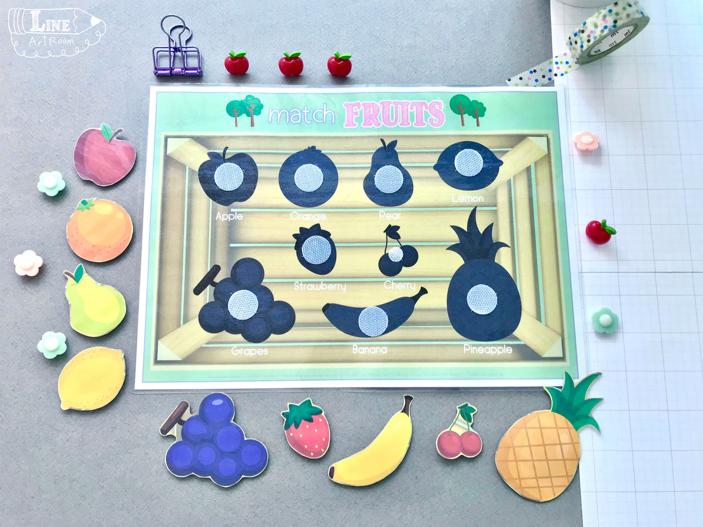 Fruits Matching & Puzzle Activity 1