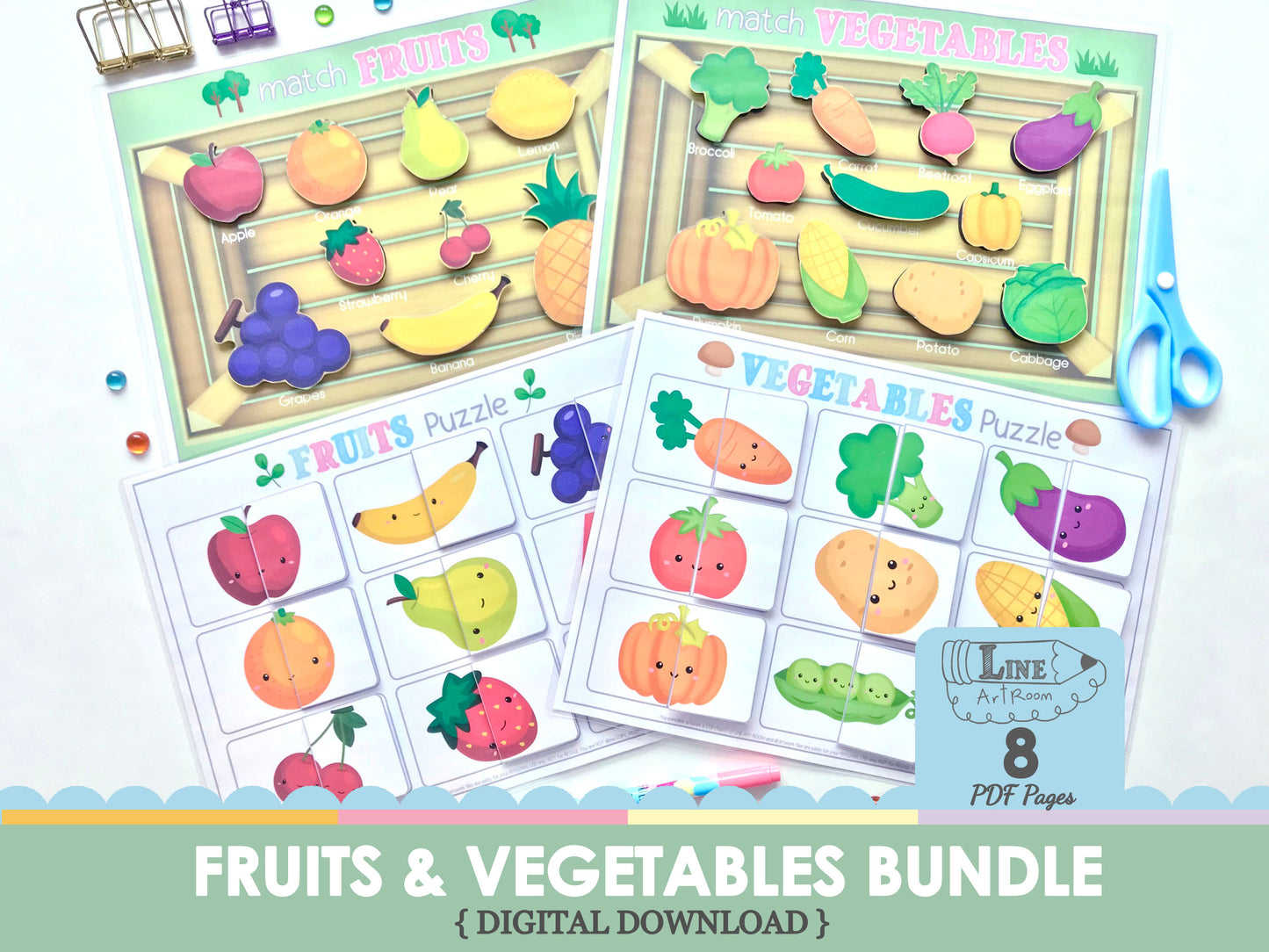 Fruits & Vegetables Bundle Top Overview