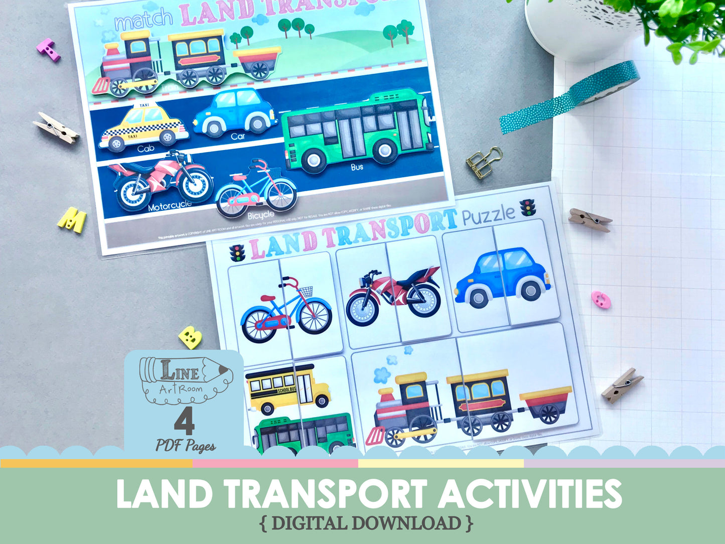 Land Transport Matching & Puzzle Top Overview