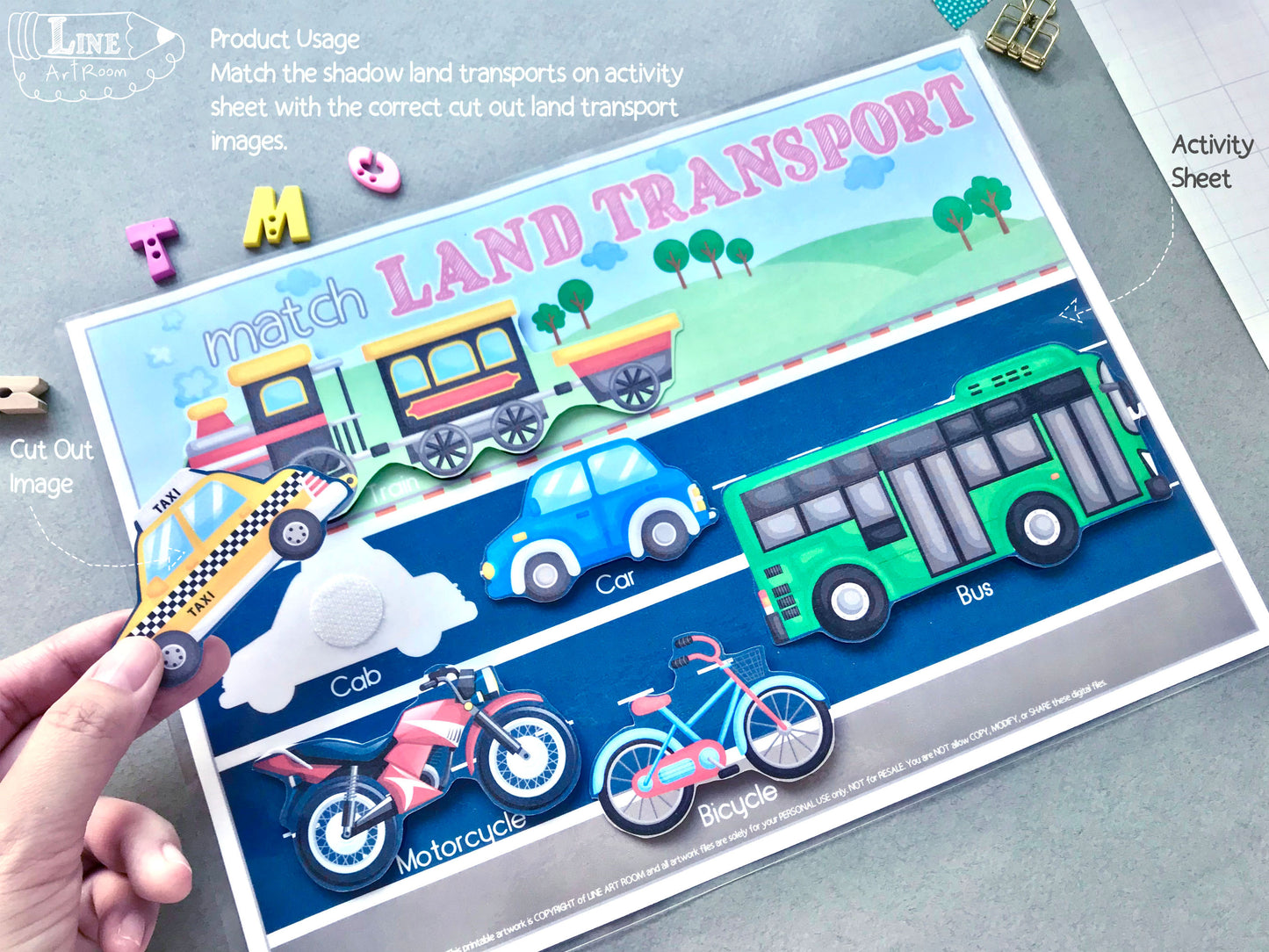Land Transport Matching & Puzzle Product Usage