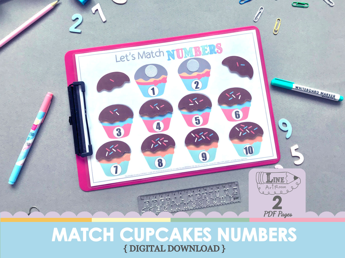 Match Cupcakes Numbers Top Overview