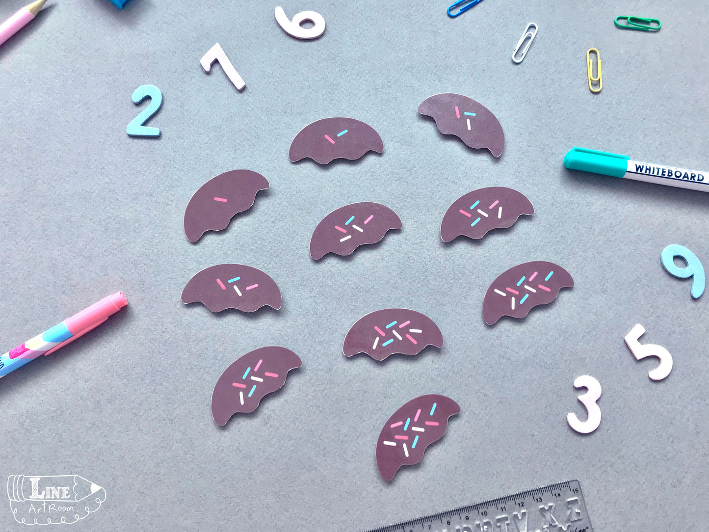 Match Cupcakes Numbers CutOut