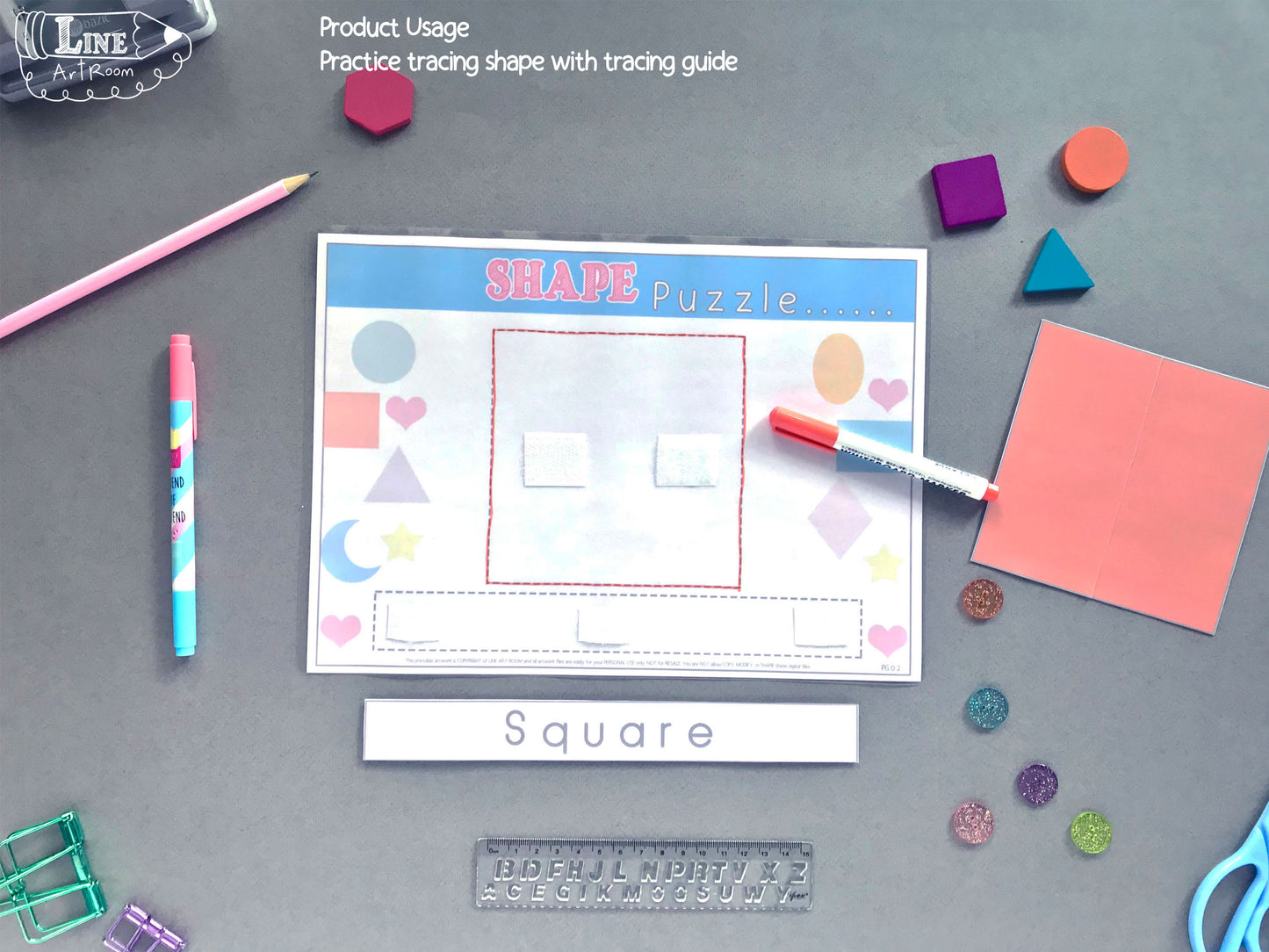 Shape Puzzle Product Usage Tracing