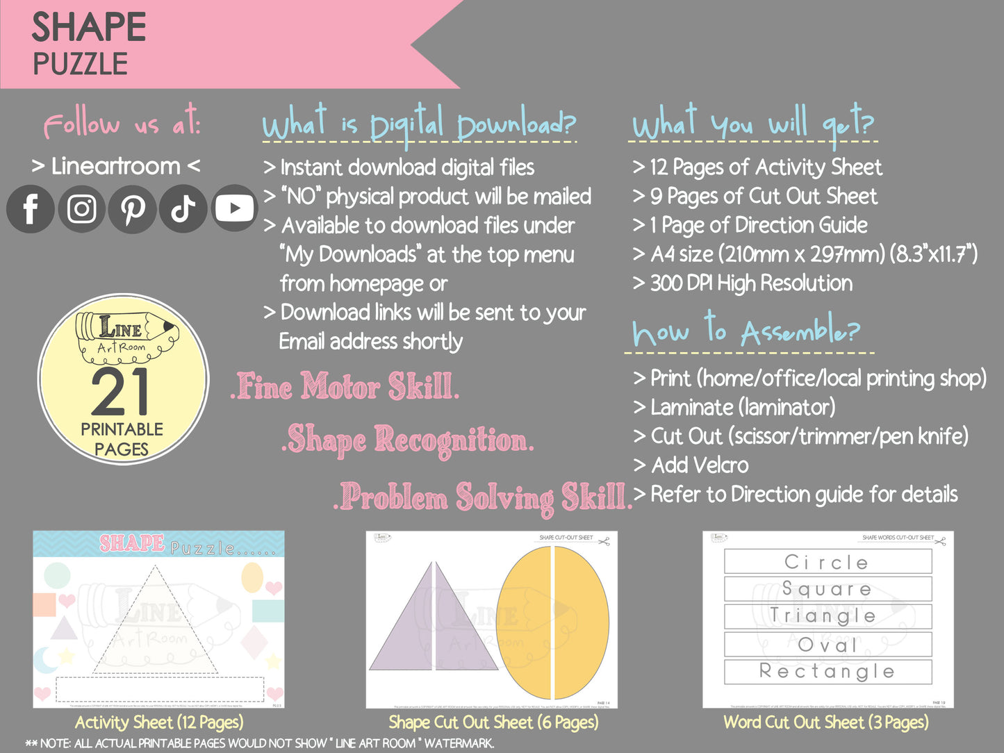 Shape Puzzle Product Information