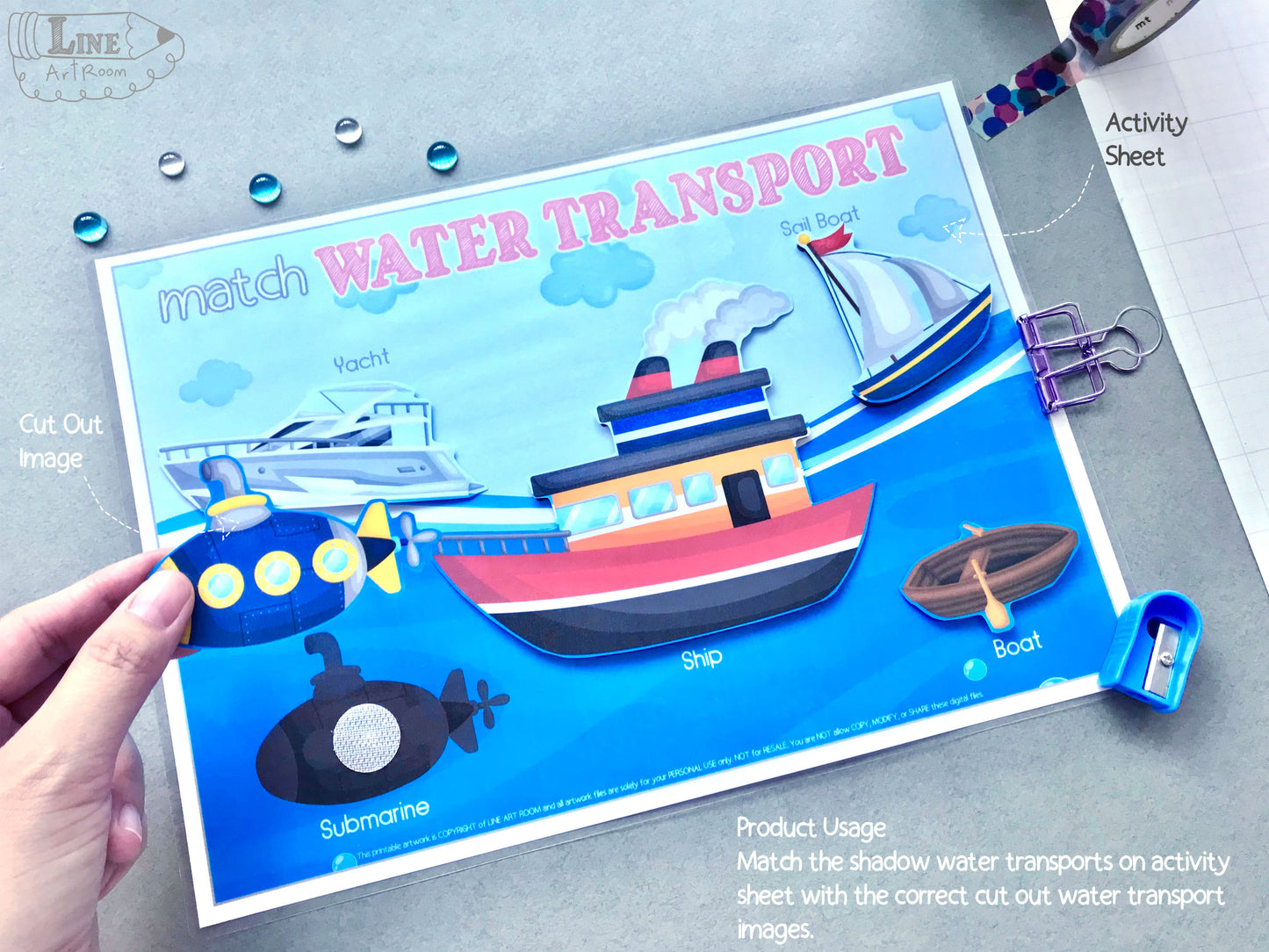 Water Transport Matching & Puzzle Product Usage