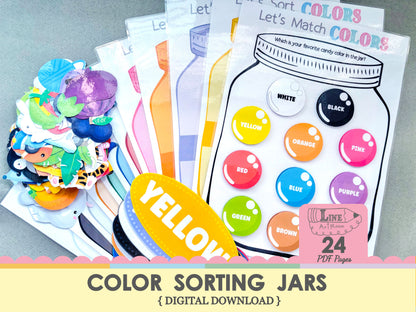 Color Sorting Jar Top Overview