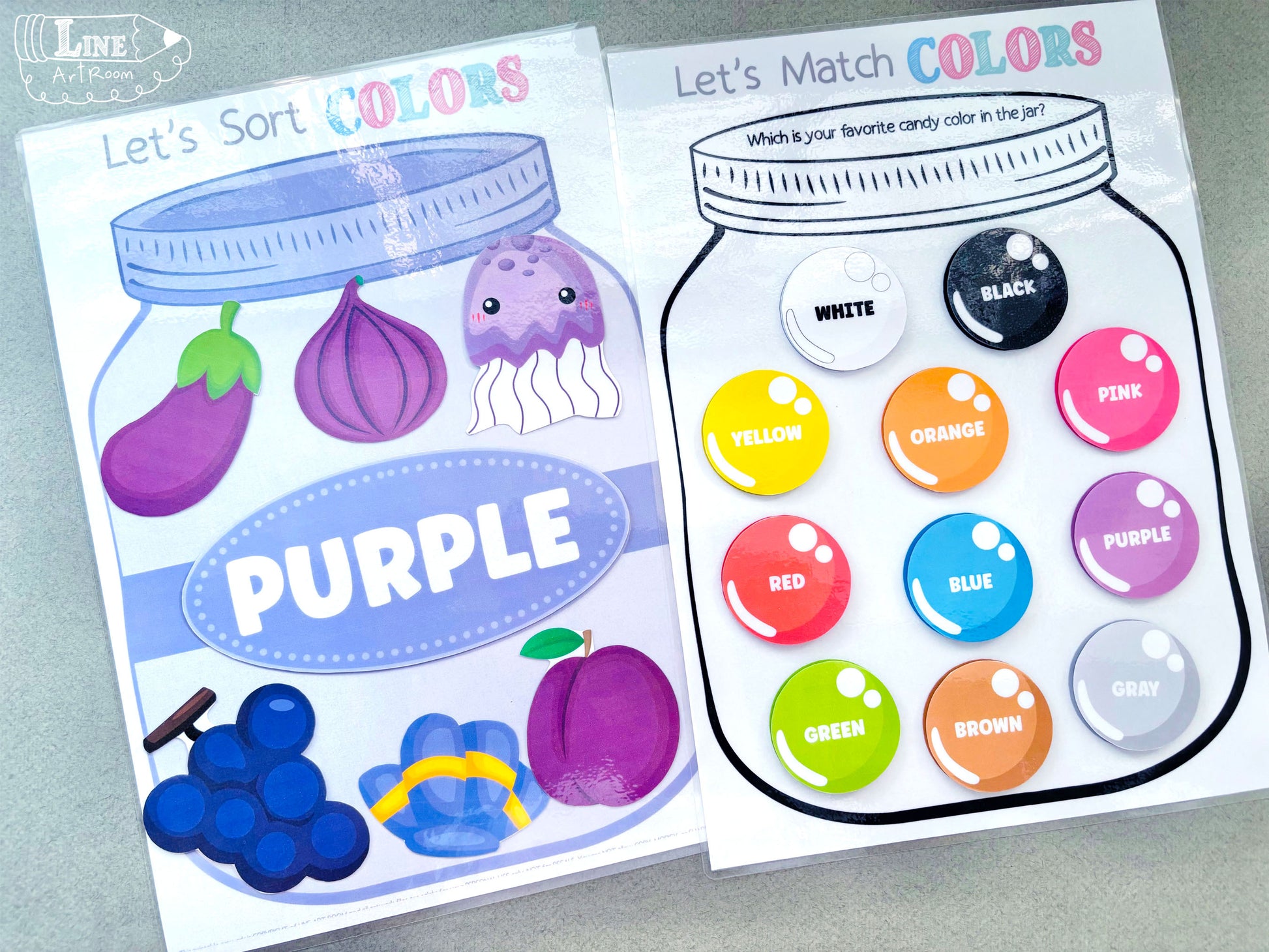 Color Sorting Jar Activity 1