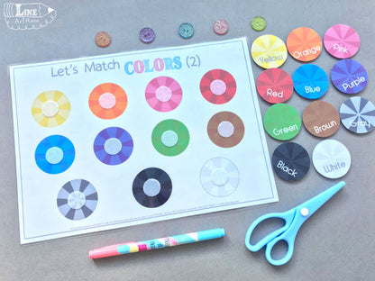 Colors Activities Candies Activity Sheet