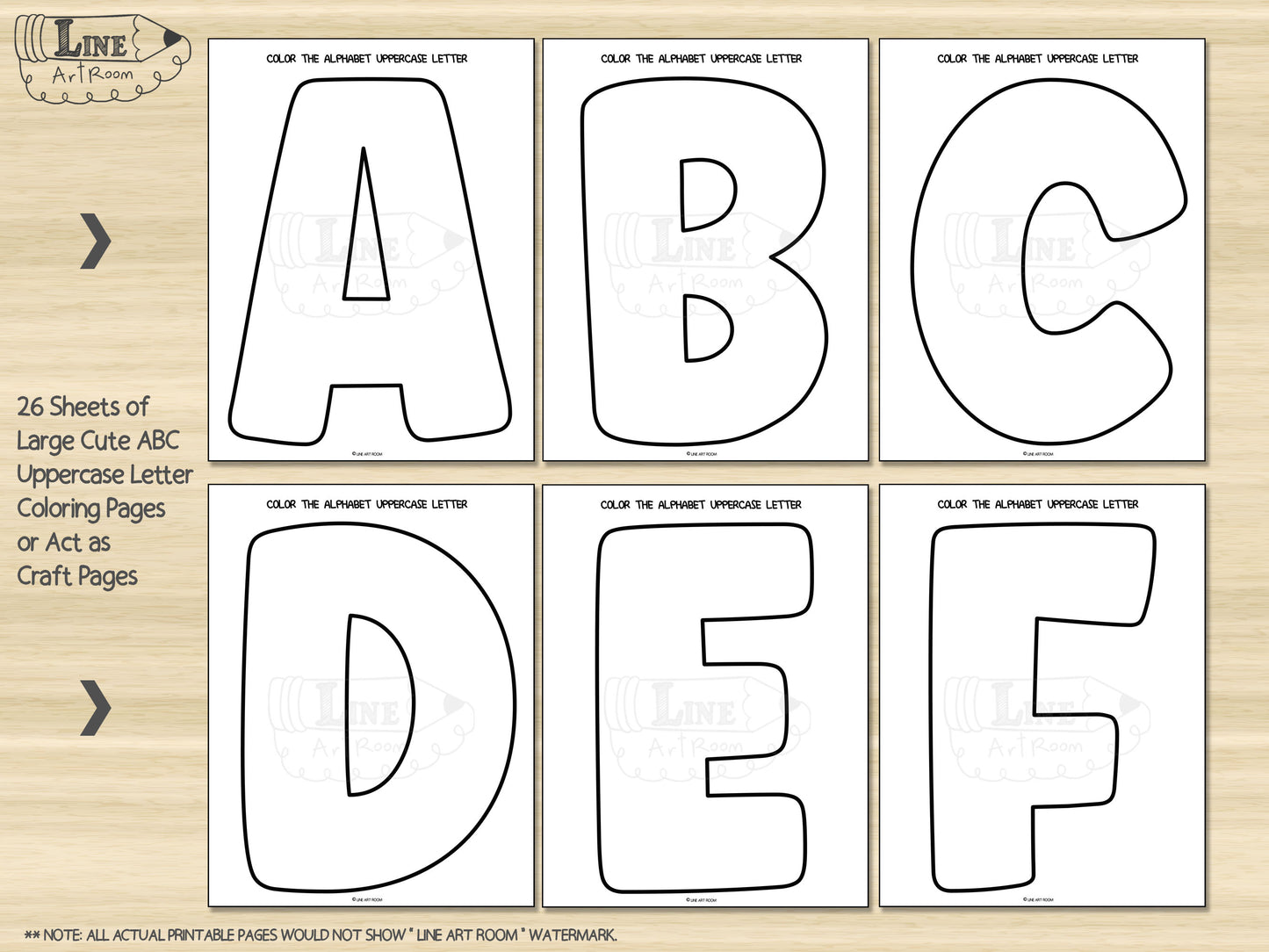 Cute Alphabet Uppercase Letters Activity 1