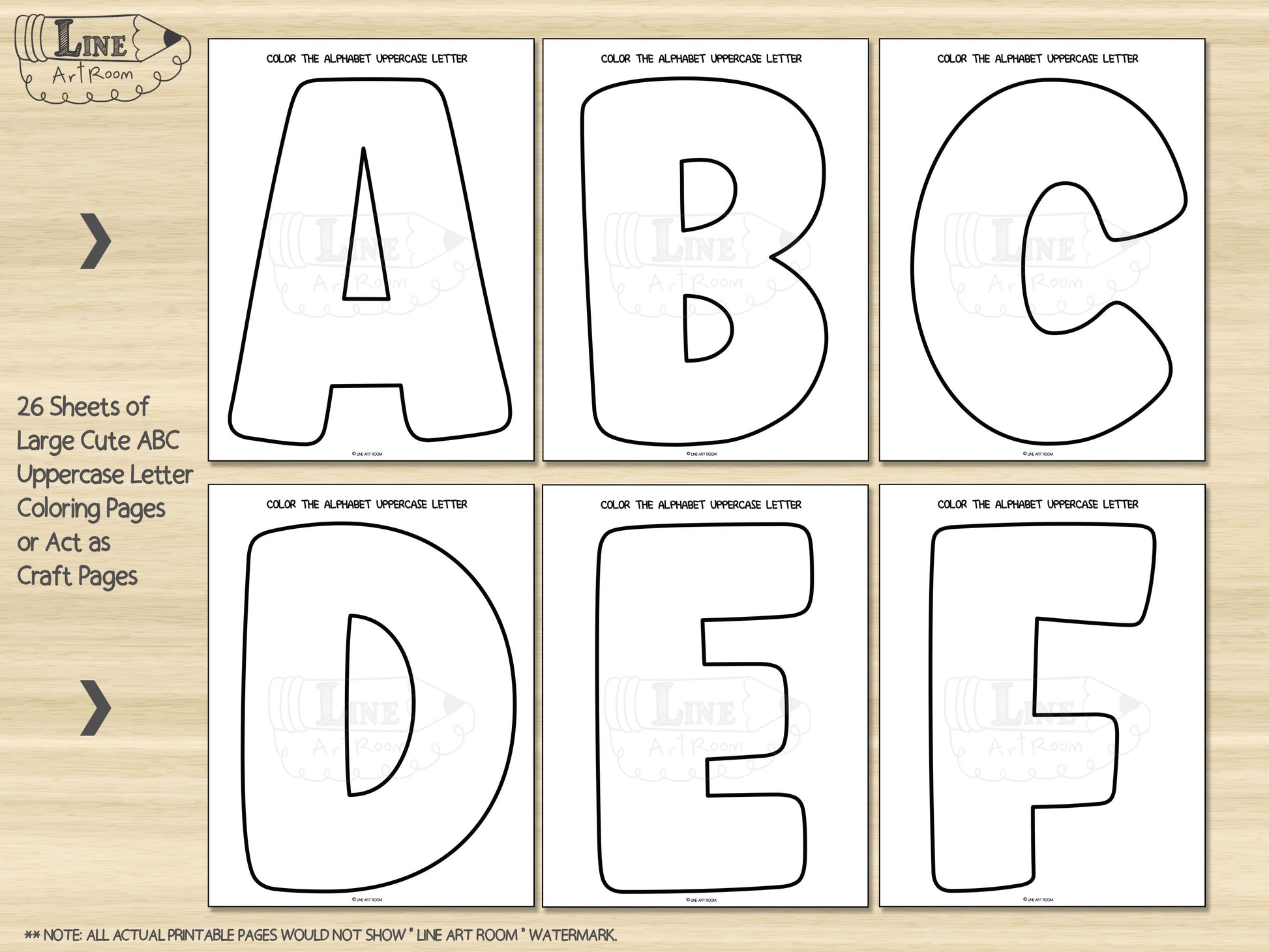 Cute Alphabet Uppercase Letters Activity 1