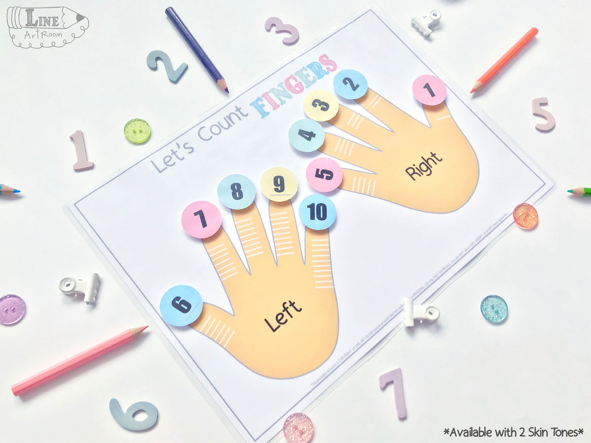 Count Numbering with Fingers Activity – Unlock Early Math Skills ...