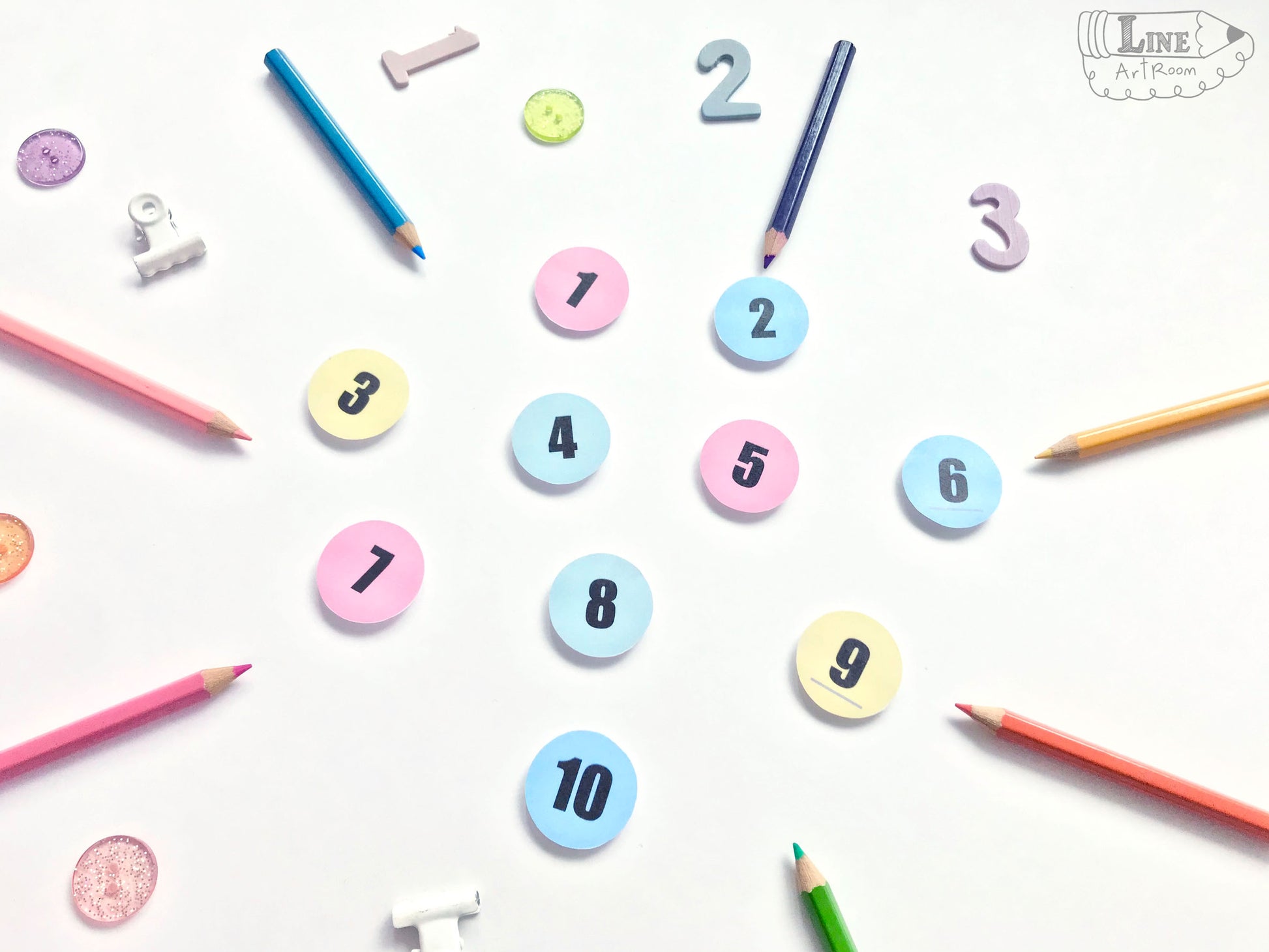 Fingers Counting Activities Cut Out Numbers