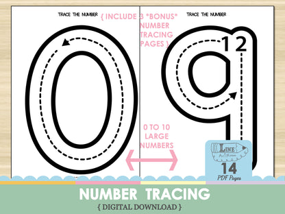 Number Tracing BW Top Overview