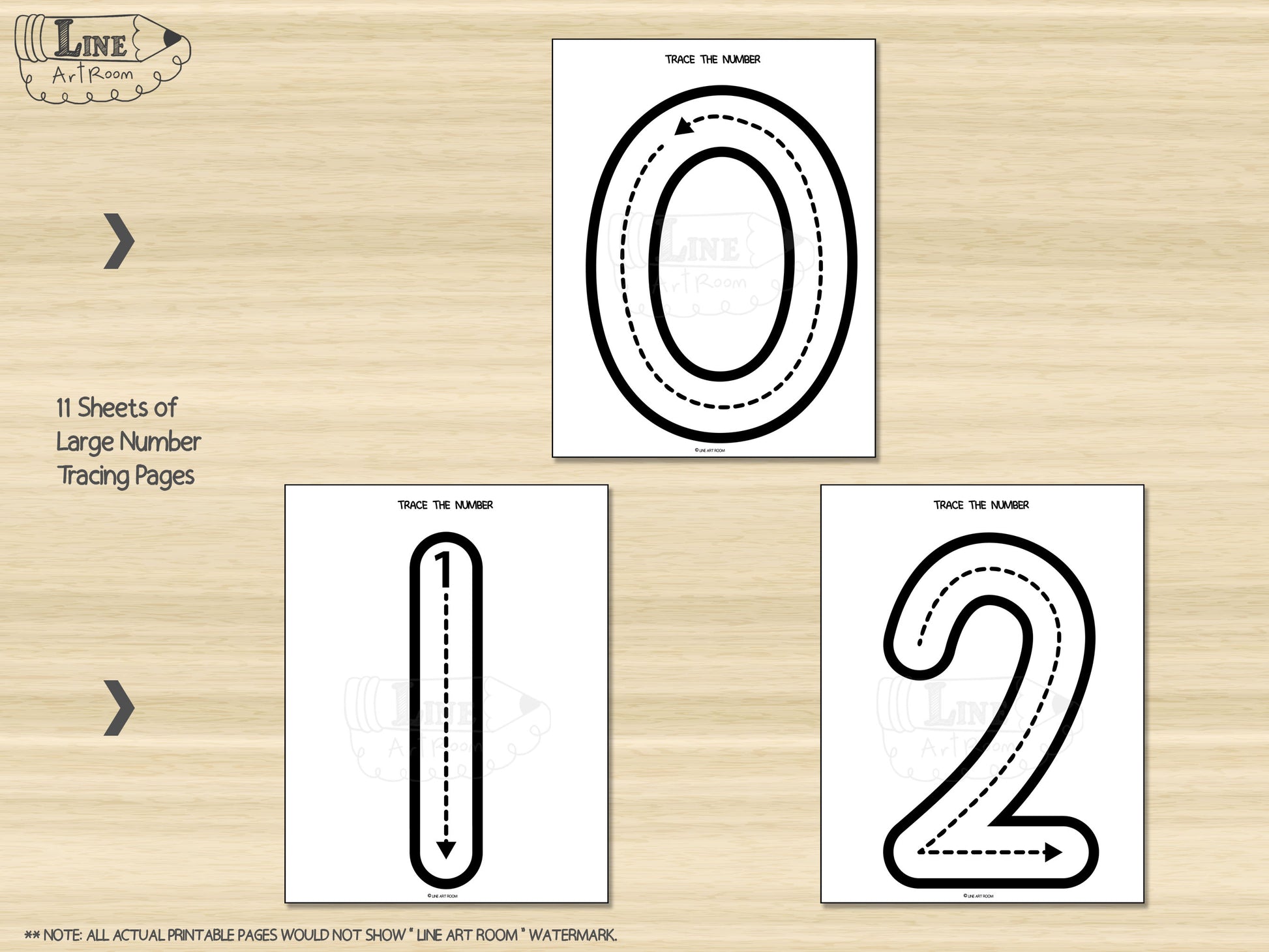 Number Tracing BW Activity 1