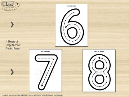 Number Tracing BW Activity 3