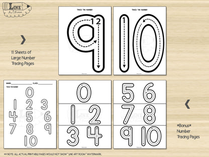 Number Tracing BW Activity 4