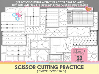 Scissors Cutting Practice Top Overview