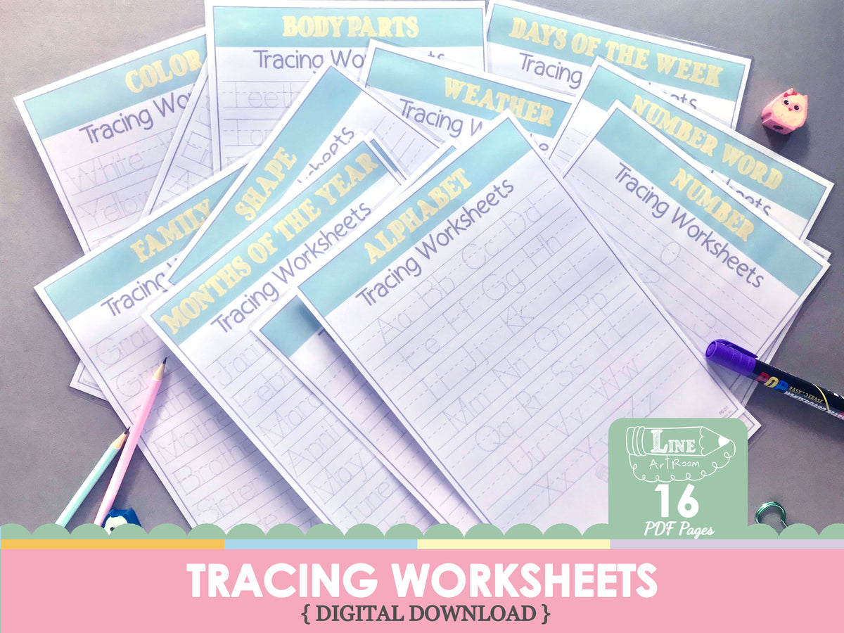 Master Early Skills with Comprehensive Tracing Worksheets for Nursery ...