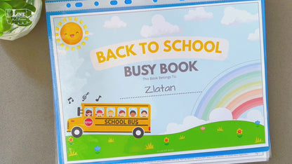 Back To School Busy Book Flip Through Activities Video