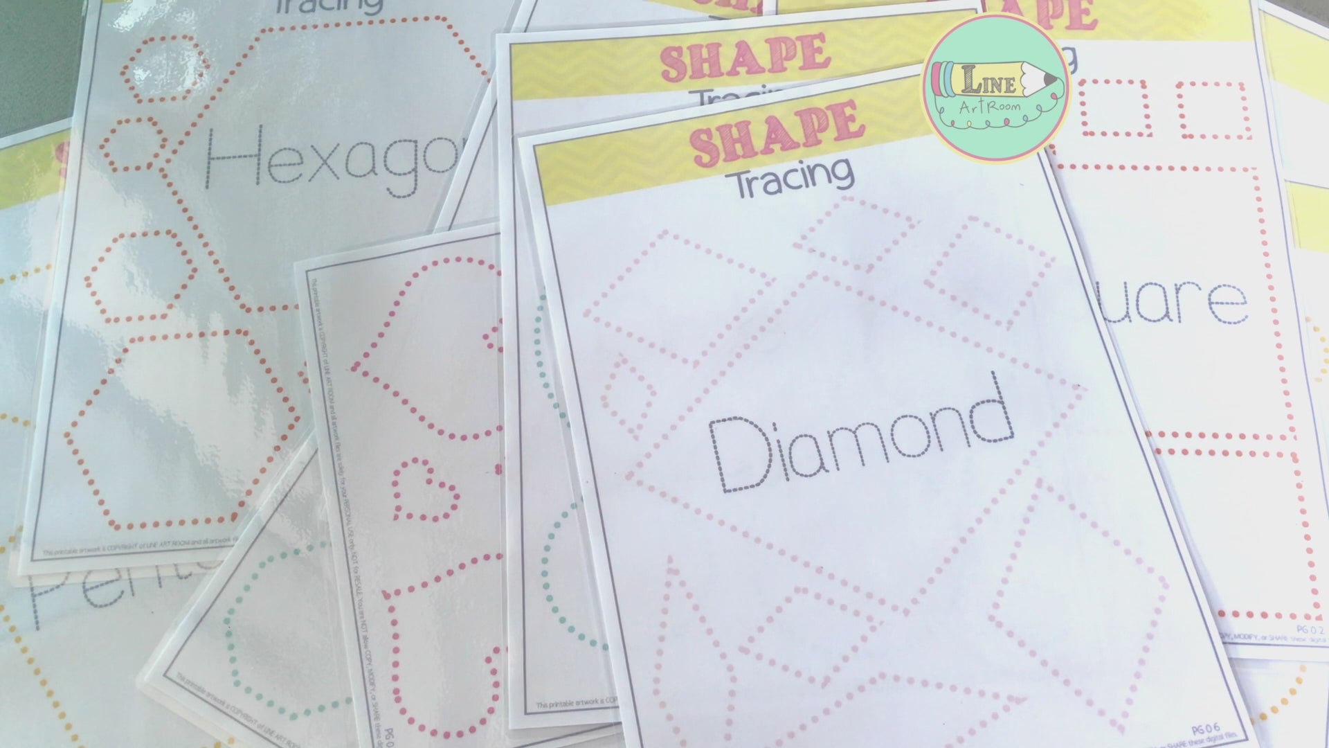 Shape Tracing Worksheets Video