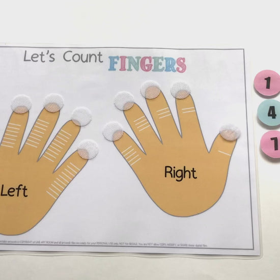 Fingers Counting Activities Video
